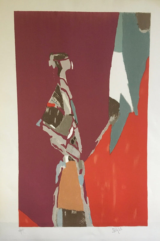 La Femme Foudroyée rouge